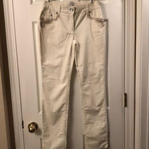 Cream corduroy pants